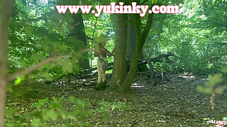 I Surprise This Voyeur - Amateur French Alt Hairy Redhead JOI Exhib Soft Dom Masturbation Forest