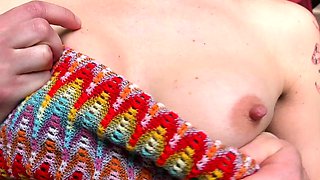 Amateur blondie solo anal masturbation