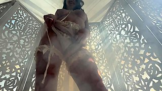 Interracial blowjob outdoors sucking big cock in hd