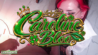 Lucky Gurl Caroline Bloo - Hotwife Slut Secretary Throat Fucks a BBC