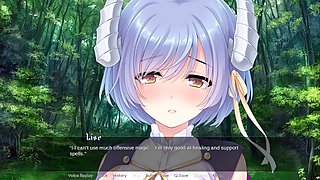 Busty characters in manga porn featuring runaway demon bride