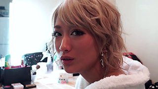 Japanese teen fingered and blowjobs