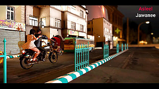 Exited Boyfriend fucked his girlfriend beside the road