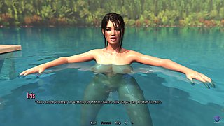 Crazy Step Sister Swimming Naked in the Forest and Got Caught - 3D Hentai Animated Porn - Life in Santa County