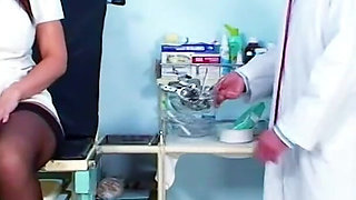 Horny doctor helper ird caught by doctor masturbating and gets fucked