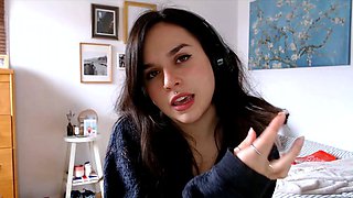 Beautiful brunette with big boobs jerk off instrucions