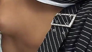 Secretary Asian teen fucked in office by colleague to orgasm in lunch break