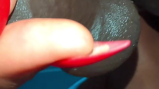 Hot Ebony MILF Stepmom Take Care of Stepson Blowjob, Rimjob and Huge Cum on Tits
